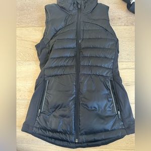 Black lululemon vest “down for it all”